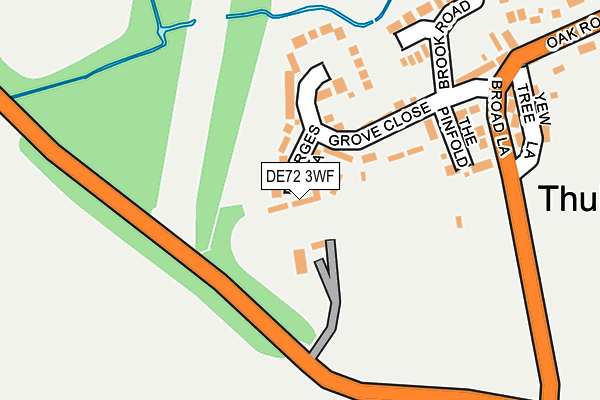 DE72 3WF map - OS OpenMap – Local (Ordnance Survey)