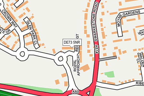 DE73 5NR map - OS OpenMap – Local (Ordnance Survey)