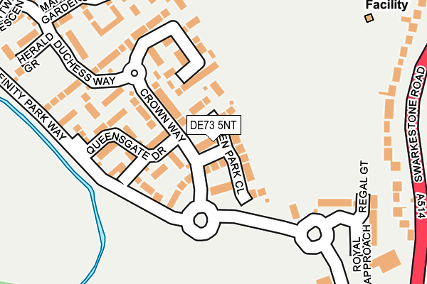 DE73 5NT map - OS OpenMap – Local (Ordnance Survey)