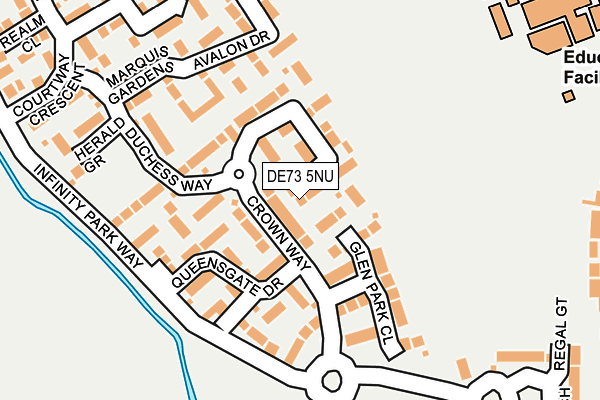 DE73 5NU map - OS OpenMap – Local (Ordnance Survey)