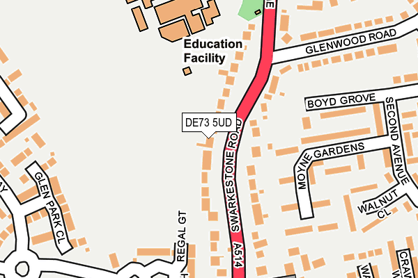 DE73 5UD map - OS OpenMap – Local (Ordnance Survey)