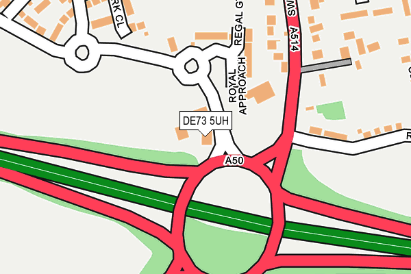 DE73 5UH map - OS OpenMap – Local (Ordnance Survey)