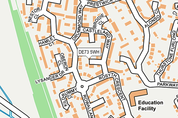 DE73 5WH map - OS OpenMap – Local (Ordnance Survey)