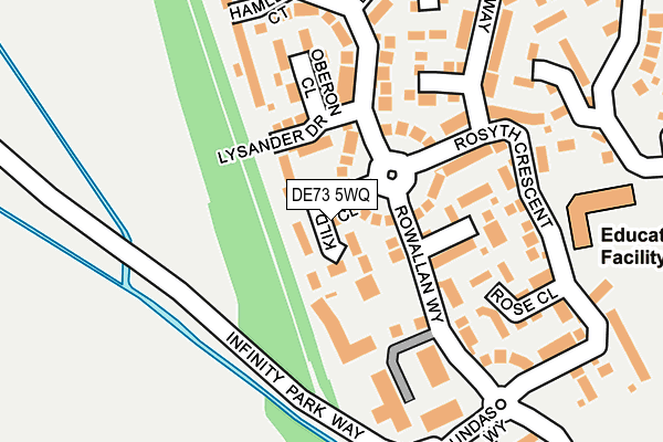 DE73 5WQ map - OS OpenMap – Local (Ordnance Survey)