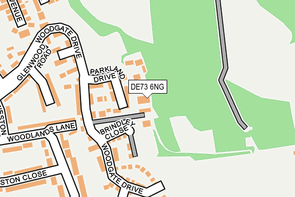 DE73 6NG map - OS OpenMap – Local (Ordnance Survey)
