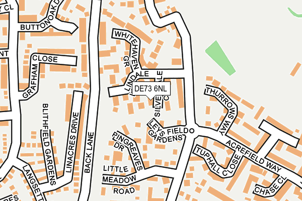 DE73 6NL map - OS OpenMap – Local (Ordnance Survey)