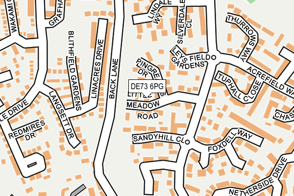 DE73 6PG map - OS OpenMap – Local (Ordnance Survey)