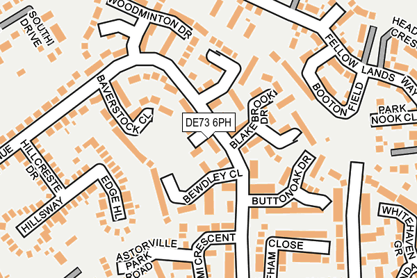 DE73 6PH map - OS OpenMap – Local (Ordnance Survey)