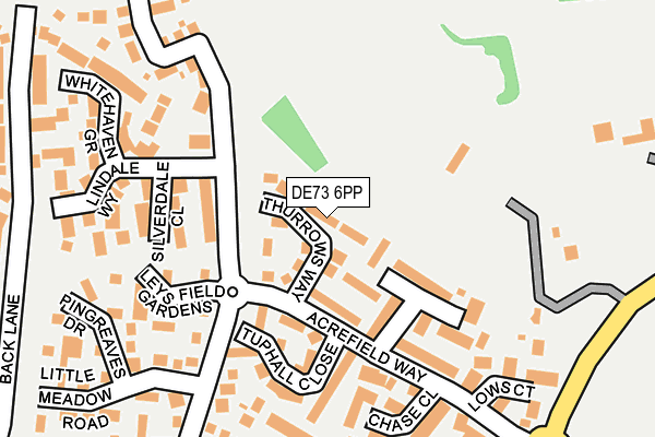 DE73 6PP map - OS OpenMap – Local (Ordnance Survey)