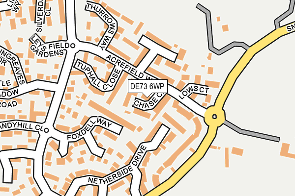 DE73 6WP map - OS OpenMap – Local (Ordnance Survey)