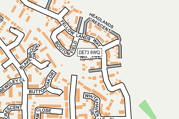 DE73 6WQ map - OS OpenMap – Local (Ordnance Survey)