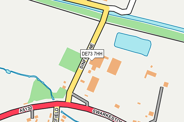 DE73 7HH map - OS OpenMap – Local (Ordnance Survey)