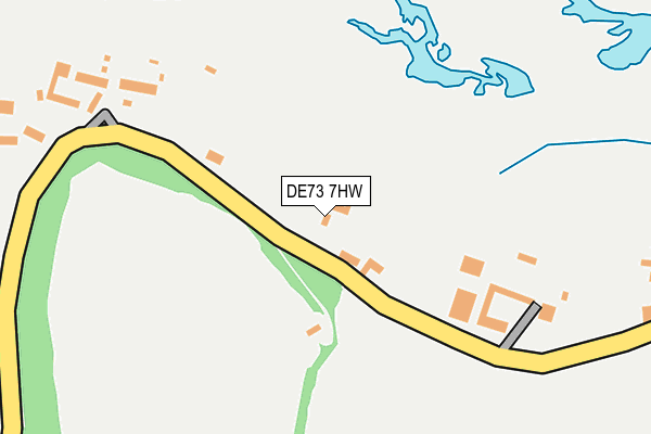 DE73 7HW map - OS OpenMap – Local (Ordnance Survey)