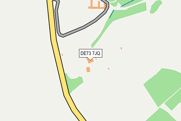 DE73 7JQ map - OS OpenMap – Local (Ordnance Survey)