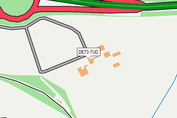 DE73 7UD map - OS OpenMap – Local (Ordnance Survey)