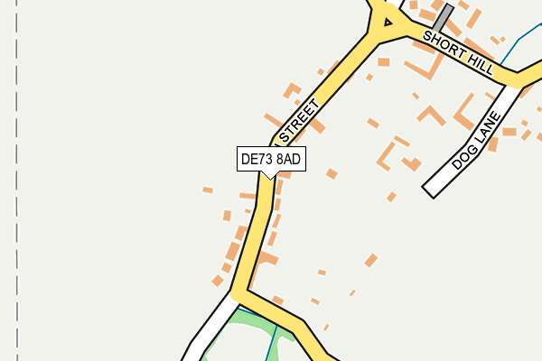 DE73 8AD map - OS OpenMap – Local (Ordnance Survey)