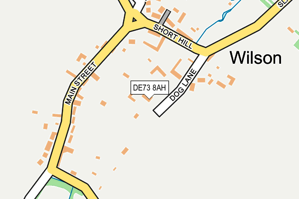 DE73 8AH map - OS OpenMap – Local (Ordnance Survey)