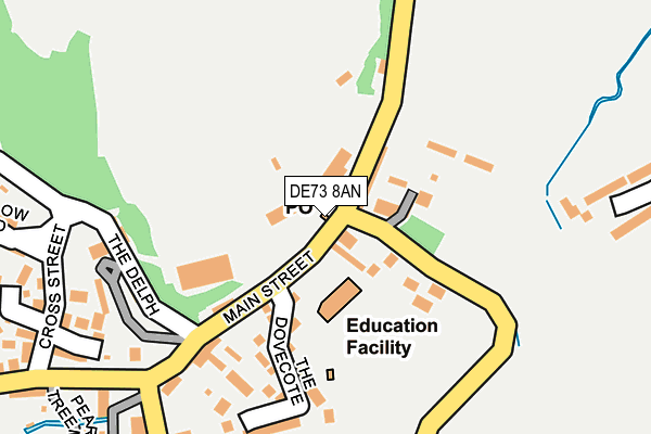 DE73 8AN map - OS OpenMap – Local (Ordnance Survey)
