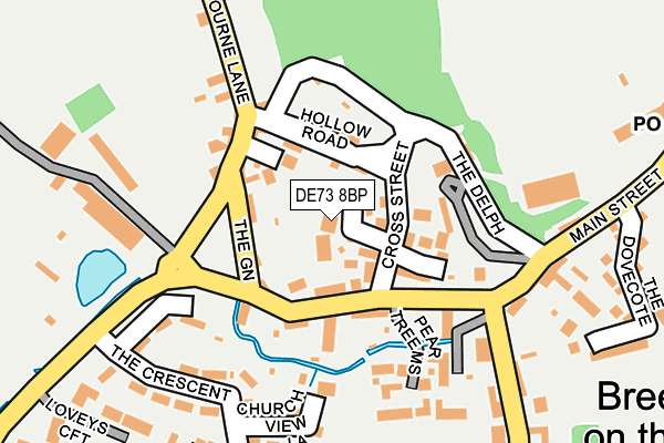 DE73 8BP map - OS OpenMap – Local (Ordnance Survey)