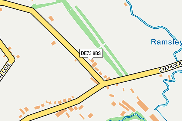 DE73 8BS map - OS OpenMap – Local (Ordnance Survey)