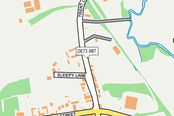 DE73 8BT map - OS OpenMap – Local (Ordnance Survey)