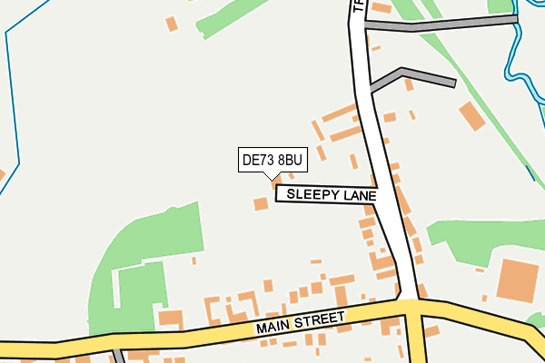 DE73 8BU map - OS OpenMap – Local (Ordnance Survey)