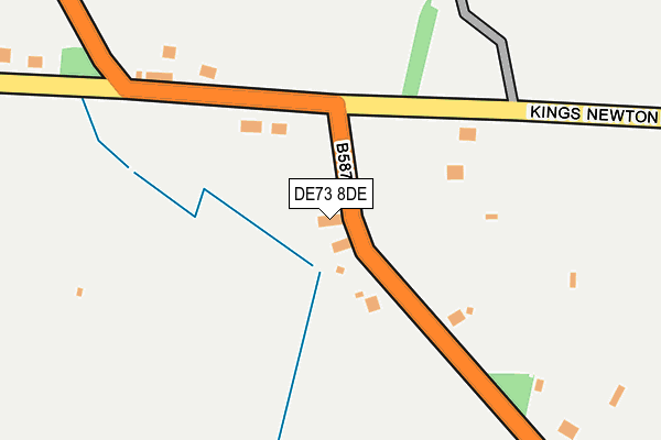 DE73 8DE map - OS OpenMap – Local (Ordnance Survey)