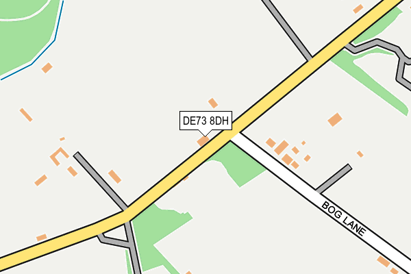 DE73 8DH map - OS OpenMap – Local (Ordnance Survey)