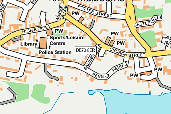 DE73 8ER map - OS OpenMap – Local (Ordnance Survey)