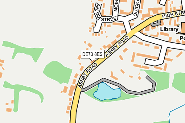 DE73 8ES map - OS OpenMap – Local (Ordnance Survey)