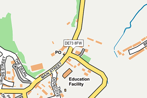 DE73 8FW map - OS OpenMap – Local (Ordnance Survey)