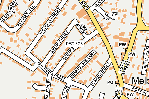 DE73 8GB map - OS OpenMap – Local (Ordnance Survey)