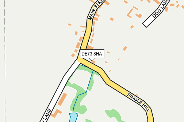 DE73 8HA map - OS OpenMap – Local (Ordnance Survey)