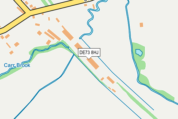 DE73 8HJ map - OS OpenMap – Local (Ordnance Survey)