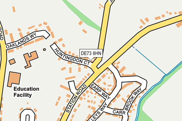 DE73 8HN map - OS OpenMap – Local (Ordnance Survey)