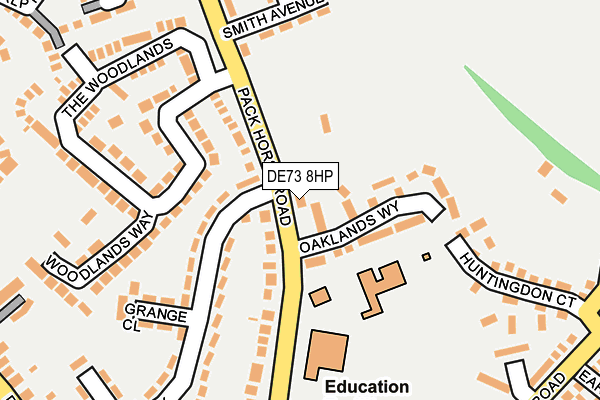DE73 8HP map - OS OpenMap – Local (Ordnance Survey)