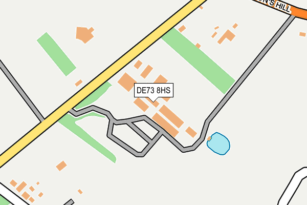 DE73 8HS map - OS OpenMap – Local (Ordnance Survey)