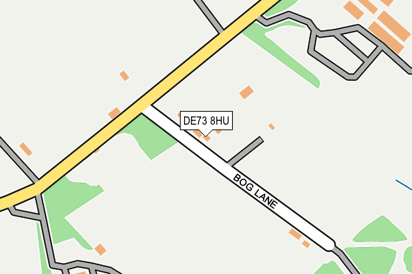 DE73 8HU map - OS OpenMap – Local (Ordnance Survey)