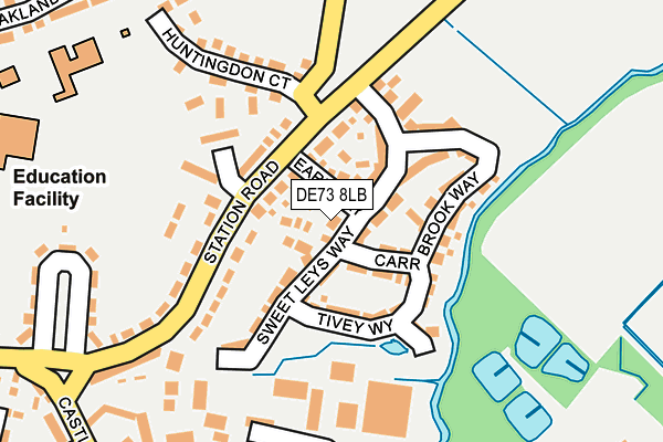 DE73 8LB map - OS OpenMap – Local (Ordnance Survey)