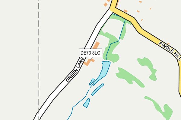 DE73 8LG map - OS OpenMap – Local (Ordnance Survey)