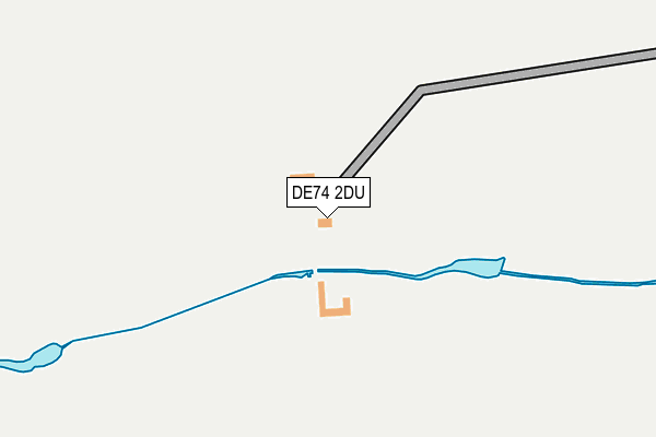 DE74 2DU map - OS OpenMap – Local (Ordnance Survey)