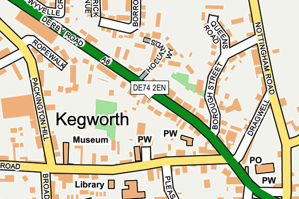 Map of KEGWORTH CHIPPY, PIZZA AND GRILL LIMITED at local scale