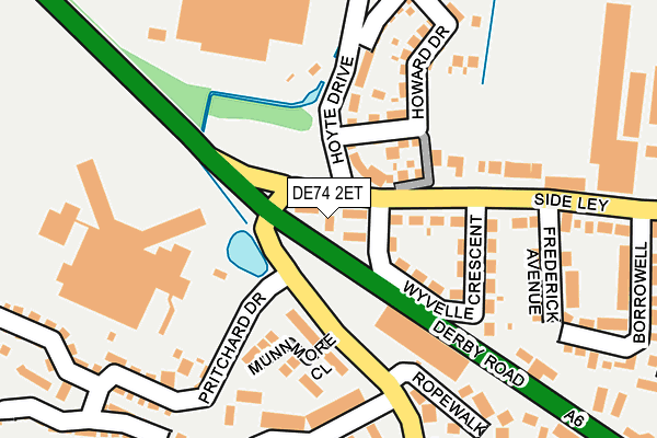DE74 2ET map - OS OpenMap – Local (Ordnance Survey)