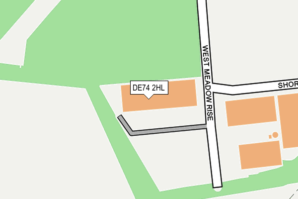 DE74 2HL map - OS OpenMap – Local (Ordnance Survey)
