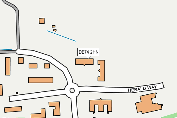 DE74 2HN map - OS OpenMap – Local (Ordnance Survey)