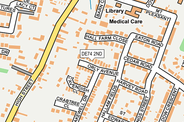 DE74 2ND map - OS OpenMap – Local (Ordnance Survey)