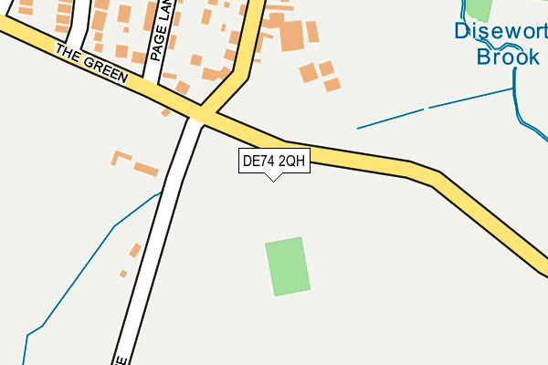 DE74 2QH map - OS OpenMap – Local (Ordnance Survey)