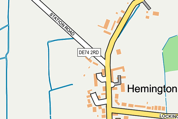 DE74 2RD map - OS OpenMap – Local (Ordnance Survey)