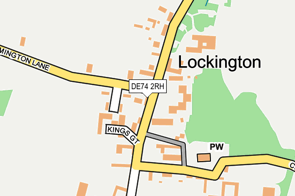 DE74 2RH map - OS OpenMap – Local (Ordnance Survey)