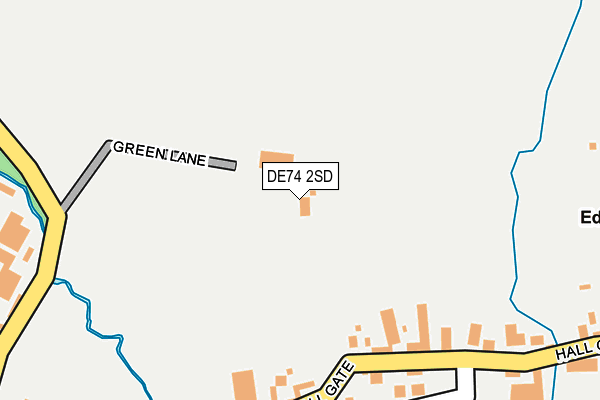 DE74 2SD map - OS OpenMap – Local (Ordnance Survey)